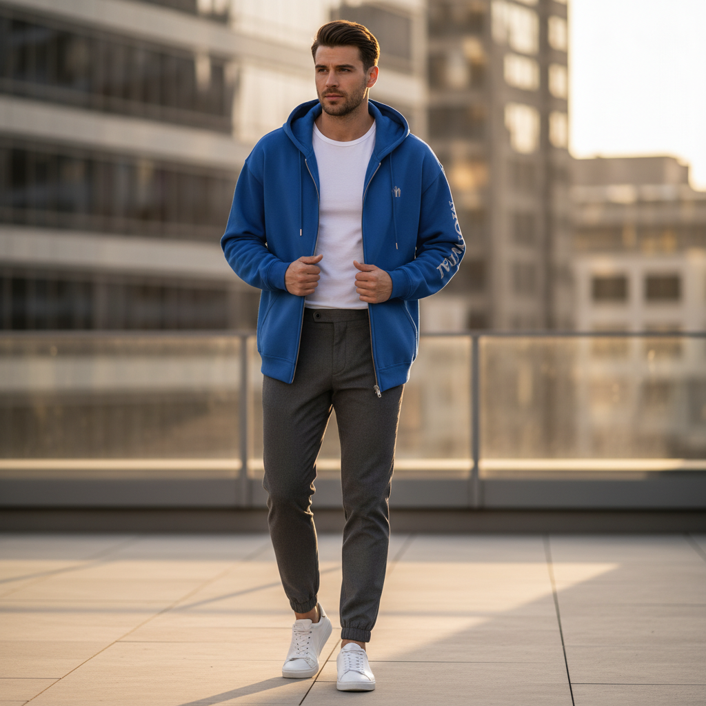 MONVRAI Signature Sleeve Zip Hoodie